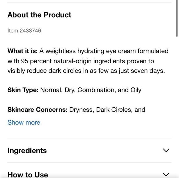 REN Clean Skincare- Brightening Dark Circle Eye Cream - Picture 3 of 7